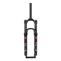 SN Spares SN Cycling 26" 27.5" 29" MTB Air Suspension Fork, Disc Brake 1-1 / 8" Travel 100mm Aluminum Alloy Cycling Front Fork (Color : Black, Size : 27.5INCH)