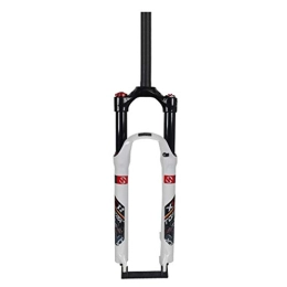 SN Spares SN Cycling 26" 27.5" 29" MTB Air Suspension Fork, Disc Brake 1-1 / 8" Travel 100mm Aluminum Alloy Cycling Front Fork (Color : White, Size : 26INCH)