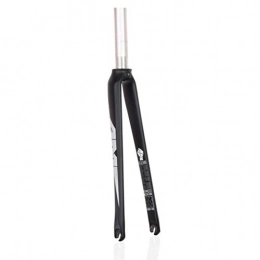 SN Spares SN Cycling 700c Ultralight Bike Rigid Fork Carbon Fiber 1-1 / 8" Unisex Fork 475g (Color : Black grey)