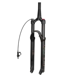 SN Spares SN Cycling Bike Suspension Fork 26 Inch 27.5 Inch 29 Inch Alloy Tapered Air Fork Remote Lock (Color : A, Size : 26 INCH)