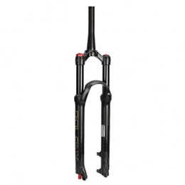 SN Spares SN Cycling Cycling Suspension Fork Tapered Air Alloy Quick Release Fork for 26 27.5 29 Inch Disc Brakes Bike Matte Treatment Black (Size : 27.5INCH)