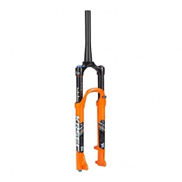 SN Spares SN Cycling MTB Air Fork Alloy Tapered Suspension Fork, for 26 / 27.5 / 29 Inch Disc Brake Bike - Orange (Size : 27.5 inch)