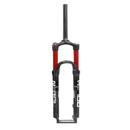 SN Spares SN Cycling MTB Bike Suspension Fork 29" 1-1 / 8" Travel:100mm Aluminum Alloy Air Fork - Black & Red (Design : B)