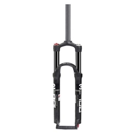 SN Spares SN Cycling MTB Suspension Fork, 26" 27.5" 29" Cycling Air Fork Diameter 28.6mm (1-1 / 8") Travel: 100mm Aluminum Alloy - Black (Size : 26inch)
