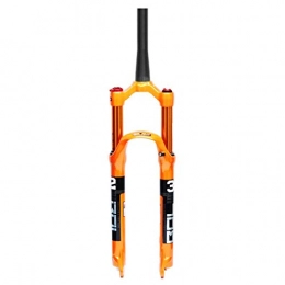 SN Spares SN Cycling MTB Suspension Fork Alloy Disc Brake AIR Fork for 26 Inch 27.5 Inch 29 Inch Bike - Orange (Color : C, Size : 27.5INCH)