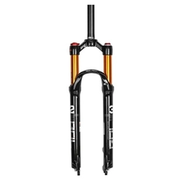 SN Spares SN Cycling Suspension Fork, MTB Double Air Fork For 26inch 27.5inch 29inch Stroke 100 Mm Diameter 28.6 Mm (Design : A, Size : 26inch)