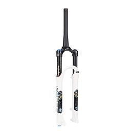 SN Spares SN Cycling Tapered Bike Suspension Fork 26 Inch 27.5 Inch 29 Inch Disc Brake MTB Air Fork Aluminum Magnesium Alloy (Color : White, Size : 27.5 inch)