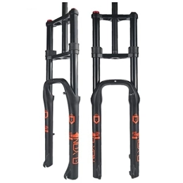 TISORT Mountain Bike Fork Snow Beach Bike Suspension Fork 20 Inch Bike Suspension Forks 4.0 Fat Bike Straight Front Fork Downhill Mountain Bike MTB Fork Travel 140mm (Size : 26")