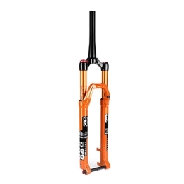 SORBEZ Mountain Bike Fork SORBEZ 27.5 29 Inch MTB Bike Fork, Mountain Bicycle Air Suspension Fork Thru-axle 100 * 15mm with Damping Rebound Adjustment (Color : 27.5inch)