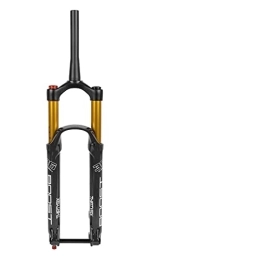 SORBEZ  SORBEZ Mountain Bike Suspension Fork DH AM Downhill BOOST Fork 140MM Travel 110 * 15 Thru Axle Bicycle Air Fork (Color : Matte black 29)