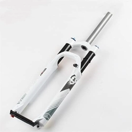 SORBEZ Mountain Bike Fork SORBEZ MTB Fork Damping Adjustment Mountain Bike Gass Front Forks Disc Brake Suspension 26 / 27.5 / 29 inches Bicycle Parts (Color : 27.5 White Black-Tub)