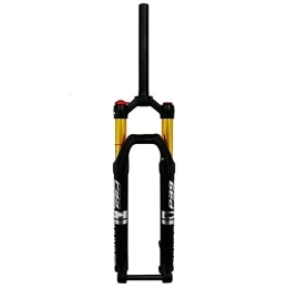 SORBEZ Mountain Bike Fork SORBEZ MTB mountain bike air fork bike fork 27.5 29"barrel shaft 15 * 100 shoulder line control damping turtle rabbit adjustment (Color : 29HL black gold)