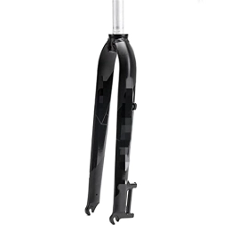 SORBEZ Mountain Bike Fork SORBEZ Straight Tube Rigid Fork 26 / 27.5 / 29 Universal Mountain Bike Aluminums Alloy Fork Disc Brake 9mm QR MTB Fork Bicycle Parts (Color : Black Logo)