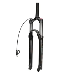 SuIcra Spares SuIcra Bike Fork Air With Rebound Adjustment MTB Front Suspension 26 / 27.5 / 29er Straight / Tapered RL / HL Bicycle Suspension Trip 100mm Quick Release (Color : Tapered Remote, Size : 27.5in)