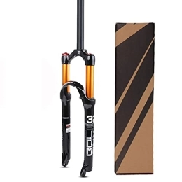 SJHFG Mountain Bike Fork Suspension 26 / 27.5 / 29 Air MTB Suspension Fork, Rebound Adjust Straight Tube QR 9mm Travel 120mm Manual Bike Forks Ultralight Gas Shock fork (Size : 26 inch)