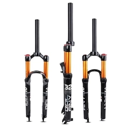 SJHFG Mountain Bike Fork Suspension 26 / 27.5 / 29 Air MTB Suspension Fork, Straight Tube 28.6mm QR 9mm Travel 120mm Manual Lockout Ultralight Gas Shock Front Fork fork (Size : 26 inches)