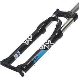 SJHFG Mountain Bike Fork Suspension 26 / 27.5 / 29" MTB Aluminum Alloy Mechanical Fork Suspension Fork Bicycle Spring Damping Travel 100mm QR Mountain Bike Fork fork (Color : BLACK BLUE, Size : 26ER)