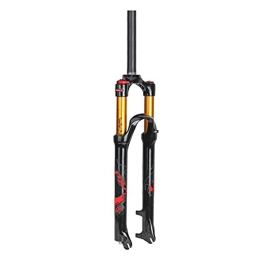 SJHFG Mountain Bike Fork Suspension 26 27.5 29in Air Shock Absorber Suspension Bike Fork, MTB Bicycle Suspension Disc Brake Travel 100mm QR 9mm Bike Fork fork (Color : Red, Size : 27.5INCH)