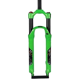 SJHFG Mountain Bike Fork Suspension 26 / 27.5 / 29inch Bicycle Suspension Fork, Air Fork Mountain Bike Suspension Aluminum Alloy Travel 120mm Mountain Bike Fork fork (Color : GREEN, Size : 27.5INCH)