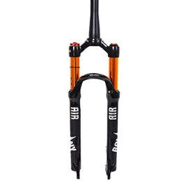 WEHQ Spares Suspension Fork Bike, 26 / 27.5 / 29 Air Mountain Bike Suspension Forks, Straight Tapered Tube 28.6mm QR 9mm Travel 120mm Manual / Crown Lockout MTB Forks, Ultralight Gas Shock Absorber XC / AM / FR Bicycle