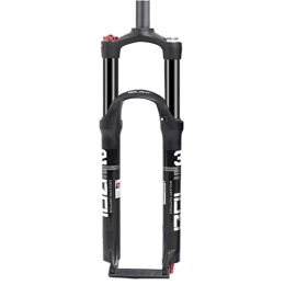 FGVBC Spares Suspension Fork Bike, MTB Bike Fork 26 27.5 29 Inch Mountain Bicycle Air Suspension Magnesium Alloy Shoulder Lock Quick Release Travel 100mm 1-1 / 8