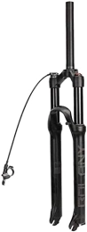 SJHFG Mountain Bike Fork Suspension Forks 26 / 27.5 / 29 Inch Mountain Bike Front Fork, Alloy Air 9mm Quick Release Damping Adjustment MTB Bicycle Suspension Fork Accessories (Color : Straight-remote Lockout, Size : 29inch)