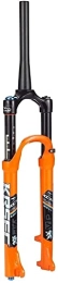 SJHFG Mountain Bike Fork Suspension Forks Mountain Bike Suspension Fork 26" 27.5" 29", Tapered 1-1 / 2" Shock Absorber Travel 120mm QR 9MM MTB Cycling Air Fork Accessories (Color : Orange, Size : 29inch)