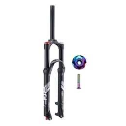 TYXTYX Mountain Bike Fork Suspension Forks MTB 26 27.5 Inches, Alloy Double Air Chamber System Effective Shock Travel: 120mm