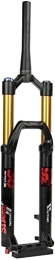 SJHFG Mountain Bike Fork Suspension Forks MTB Forks 27.5 29 inch, Alloy Downhill Suspension Thru Axle Travel 160mm Manual Lockout Air Fork 1-1 / 8" Accessories (Color : Black, Size : 27.5 inch)