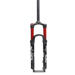 SJHFG Mountain Bike Fork Suspension Mountain Bike Suspension Forks, 26, 27.5, 29 Inch Shoulder Control Double Gas Shock Absorber 120mm Travel 1-1 / 8" fork (Color : Red, Size : 27.5 inch)