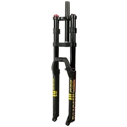 SJHFG Mountain Bike Fork Suspension MTB fork 27.5 / 29 inches, Hydraulic mountain bike fork 1-1 / 8"straight tube Unisex 160mm spring damping adjustment fork (Color : Yellow, Size : 29 inch)