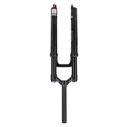 Tbest Mountain Bike Fork Tbest Bike Front Fork, 27.5 Inch Mountain Bike Front Fork Double Air Chamber Fork Bicycle Shock Absorber Manual Lockout 120 Stroke