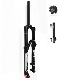 TBJDM Spares TBJDM Mountain bike fork 26 27.5 29 inch suspension fork 140mm travel, rebound adjust MTB front fork, with 180mm disc brake adapter