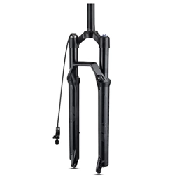 TISORT Mountain Bike Fork TISORT 27.5 / 29 Mountain Bike Air Suspension Fork Shock 1 1 / 8 Straight Tube Manual / Remote Locking Fit Mountain / Road Bike (Color : RL, Size : 27.5")