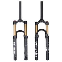 TISORT Mountain Bike Fork TISORT Mountain Bike Front Fork MTB Fork Aluminum Alloy Shock Absorber Spring Front Suspension Fork Steerer 100mm QR 9mm (Color : Shoulder control)