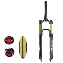 TS TAC-SKY Spares TS TAC-SKY 26 / 27.5 / 29inch Straight / Tapered Tube Bicycle Accessories MTB Air Fork Suspension Bicycle Front Suspension Travel 120mm (Color : Gold, Size : 29 Tapered Manual)