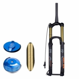 TS TAC-SKY Spares TS TAC-SKY Bicycle Rebound Adjustment Suspension 175mm Travel MTB Fork Bike Suspension Fork XC DH AM Down Hill Thru Axle Boost Fork (Color : Gold, Size : 27.5 Tapered Remote)