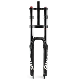 TS TAC-SKY Mountain Bike Fork TS TAC-SKY Double Shoulder Suspension Fork MTB Fork 150mm Travel Downhill Mountain Bike Air Fork 100 * 9mm Quick Release Thru-axle (Color : 27.5 Black)