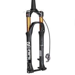 TYXTYX Mountain Bike Fork TYXTYX Bicycle Fork 27.5 29 Inch MTB Downhill Fork Bike Air Suspension Cone 1-1 / 2" Thru Axle 15mm Disc Brake Stroke105mm