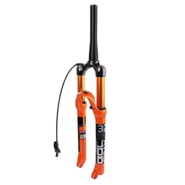 TYXTYX Mountain Bike Fork TYXTYX Suspension Mountain Bike Bicycle MTB Fork Shoulder Control & Remote Lockout Air Fork 26 27.5 29 Inch Tapered - Orange