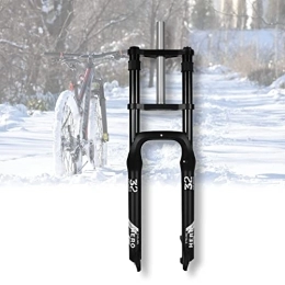 UKALOU Mountain Bike Fork UKALOU 20 / 26 Inch Fat Fork 4.0" Tire Oil Fork Straight Tube Disc Brake QR Double Shoulder Bike Fork Travel 140mm For Snow Beach XC MTB