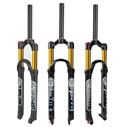 UKALOU Mountain Bike Fork UKALOU 26 / 27.5 / 29 Inch Bicycle MTB Front Fork Air Suspension, 1-1 / 8" Ultralight Rebound Adjust Straight Tube QR 9mm Mountain Bike Forks Travel 120mm