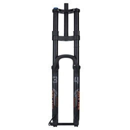 UKALOU Spares UKALOU 26 / 27.5 / 29 Inch Mountain Bike Suspension Fork Thru Axle 15 * 110mm Double Shoulder Fork Straight DH MTB Air Fork Disc Brake 160mm Travel Rebound Adjustable HL (Color : Black, Size : 29'')