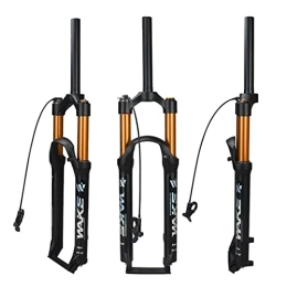 UKALOU Spares UKALOU 26 27.5 29 Inch MTB Air Suspension Fork Travel 100mm Mountain Bike Front Forks 1-1 / 8" Straight Tube Line Control Disc Brake QR 9 * 100mm Magnesium +Aluminum Alloy