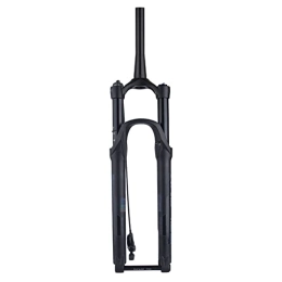 UKALOU Spares UKALOU 27.5 29 Inch MTB Air Suspension Fork Damping Adjustment Boost Thru Axle 15mm Travel 140mm Bike Front Fork 1-1 / 2" Magnesium +Aluminum Alloy Fork Width 100mm Black