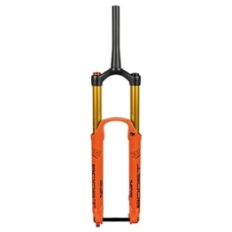 UKALOU Mountain Bike Fork UKALOU 27.5 / 29 MTB Air Fork Mountain Bike Suspension Forks Travel 180mm Rebound Adjust Manual Lockout 1-1 / 2'' Tapered DH / AM Bicycle Front Fork Thru Axle Disc Brake (Color : Orange, Size : 29inch)