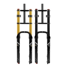 UKALOU Mountain Bike Fork UKALOU Bike Suspension Forks 26 Inch Bike Suspension Forks Air 4.0 Fat Bike Front Fork Straight 1-1 / 8" MTB Disc Brake Downhill Travel 170mm QR Travel Lock Rebound Adjust