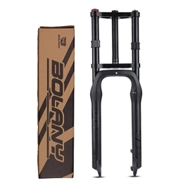 UKALOU Mountain Bike Fork UKALOU Bike Suspension Forks MTB 26" E-Bike Suspension Fork Fat Fork Disc Brake QR 1-1 / 8" Air Front Fork For 4.0" Fat Tire 2600g Double Shoulder 160mm Travel ATB / BMX HL