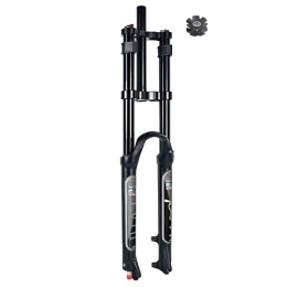 UKALOU Mountain Bike Fork UKALOU DH Downhill Mountain Bike Suspension Fork 26 27.5 29 Inch Travel 160mm Air MTB Fork Rebound Adjust Double Shoulder With Lockout Function Bicycle Shock Absorber