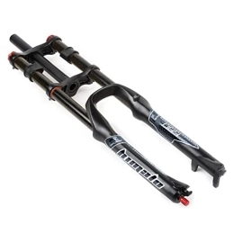 UKALOU Mountain Bike Fork UKALOU DH MTB Air Fork 26 27.5 29 Inch Mountain Bike Suspension Fork Travel 130mm Straight Double Shoulder Front Fork Rebound Adjustable Manual Lockout (Color : Black, Size : 27.5 inch)